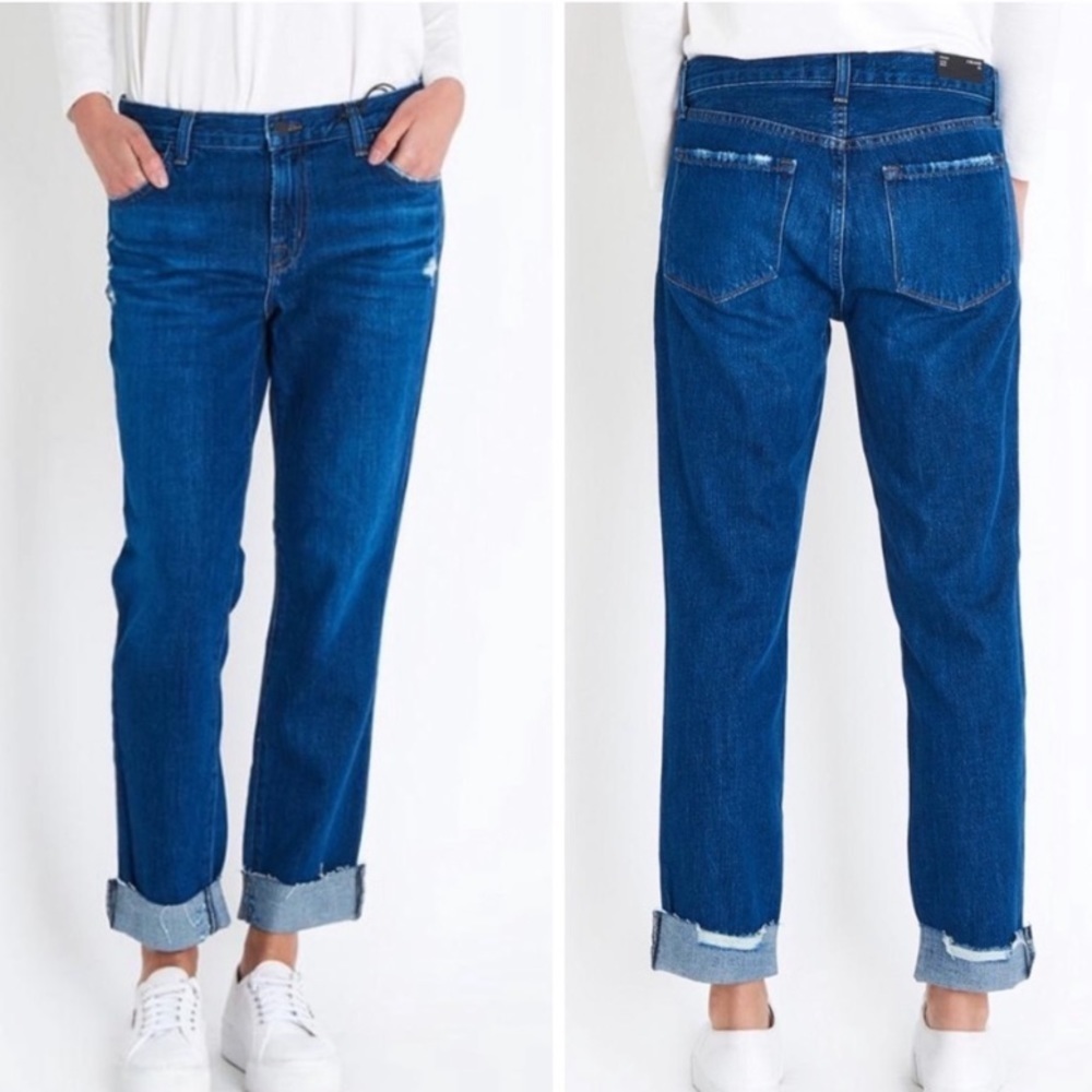 J BRAND Johnny Mid Rise Boy Fit Doubletake 24 - Picture 4 of 15